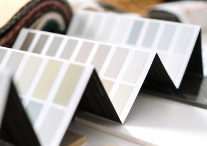 Wohndesign - Materialcollage